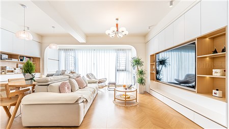 10.8w打造奶油原木風(fēng)格的家88m² | 麗爾曼頓全房全屋整裝