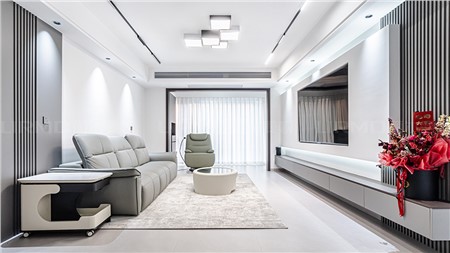 14.8w打造現(xiàn)代黑白灰風(fēng)格的家136m² | 麗爾曼頓全房全屋整裝